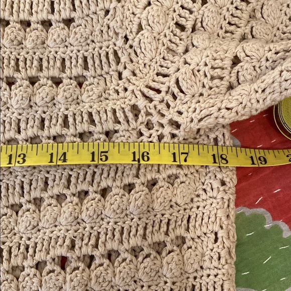 Sigrid Olsen Cream Cardigan with Textured Knit Design - Picture 13 of 15